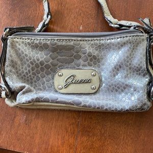 Guess over the shoulder wallet size purse
